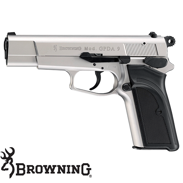 Browning GPDA 9 nickel - mehr Informationen über die vernickelte Ausführung dieser Gaspistole 