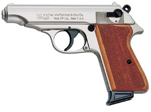 Walther Mod PP nickel Holzgriff
