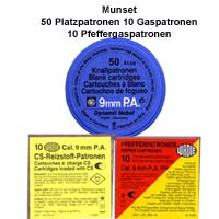 Gaspistolen munition