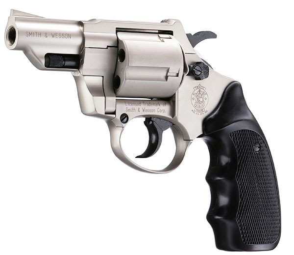 Schreckschuss Revolver Smith & Wesson Combat in vernickleter Ausführung