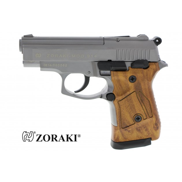 Schreckschusspistole Zoraki 914 Titan mit Holzoptik Griffschalen