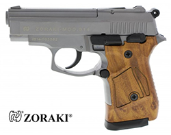 Schreckschusspistole Zoraki 914 Titan-Optik mit einem 14 Schuss Magazin für Patronen im Kaliber 9 mm P.A.