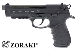 Schreckschusspistole Zoraki 918 brüniert mit einem 17 Schuss Magazin für Patronen im Kaliber 9 mm P.A.