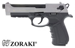 Schreckschusspistole Zoraki 918 Titan-Optik mit einem 17 Schuss Magazin für Patronen im Kaliber 9 mm P.A.