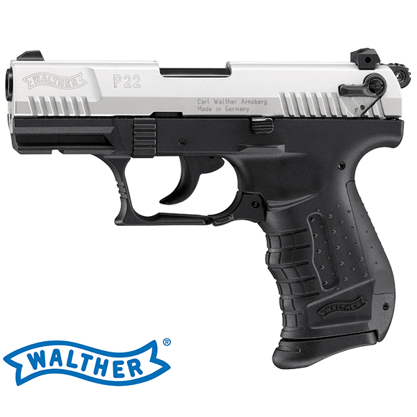 Walther P22 vernickelt  Schreckschusspistole und Gaspistole